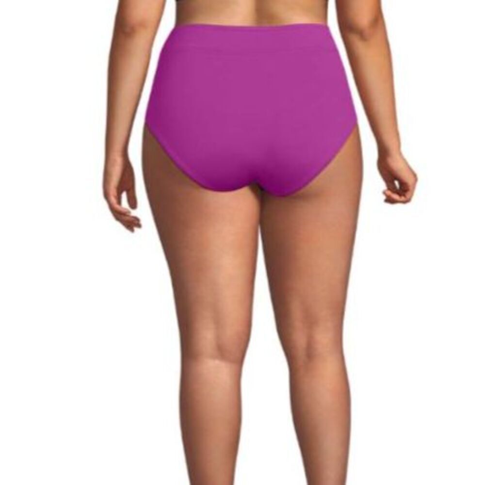 Lands End swimsuit 2x Tankini top & 18w bottom purple pink - Picture 4 of 4
